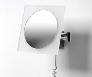 Wasser Kraft Зеркало настенное, квадратное с подсветкой LED 3-х кратное увеличение К-1008 